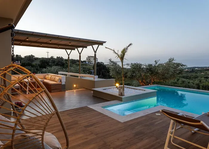 Rizes Villa With Jacuzzi & Heated Pool Agia Triada photo